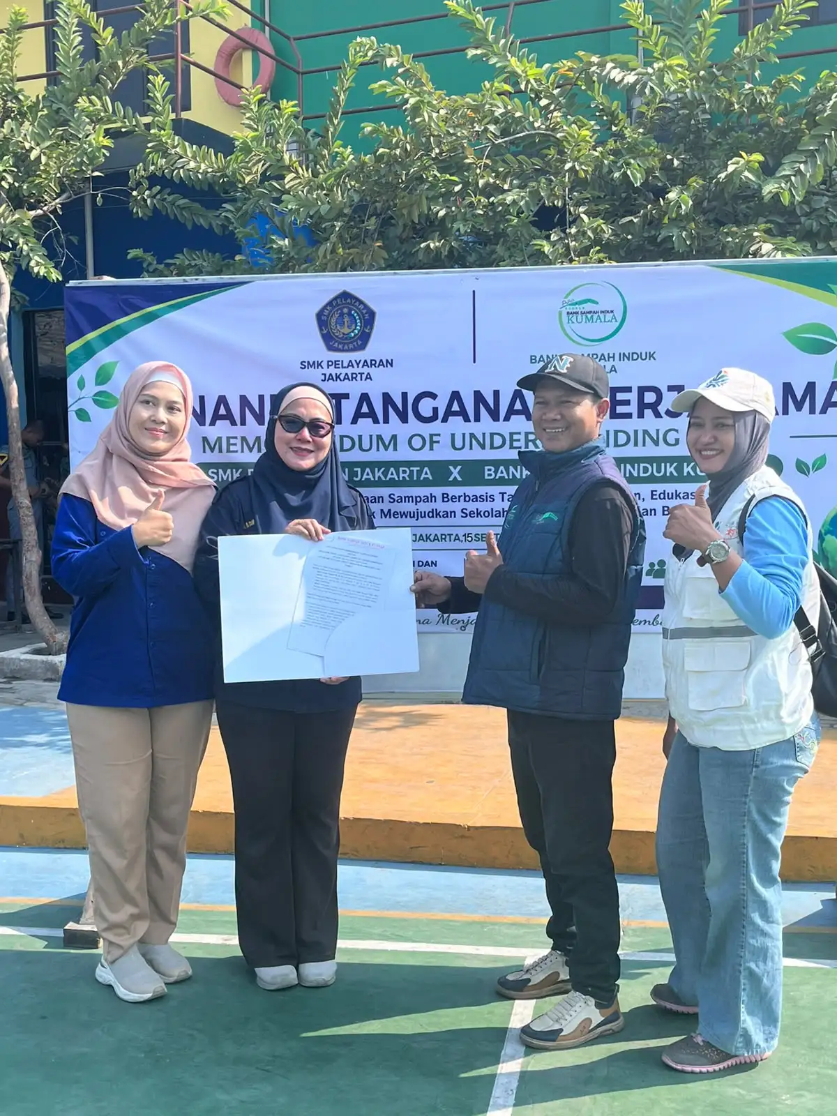 SMK Pelayaran Jakarta dan BSI Kumala Bersinergi, Bangun Budaya Sekolah Peduli Sampah